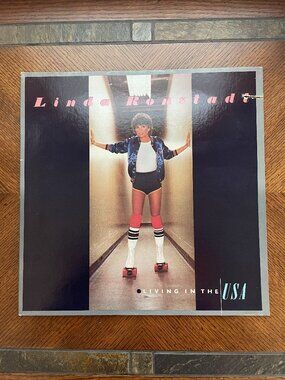 LINDA RONSTADT Living In The USA Asylum 6E-155 LP Vinyl Record CLEANED VG+